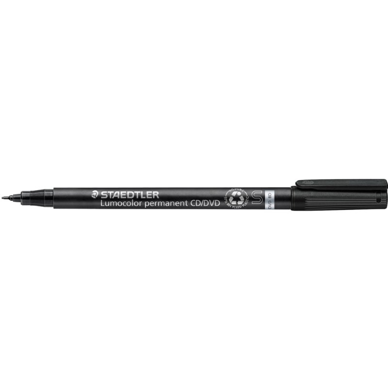 STAEDTLER Lumocolor CD/DVD marker, permanent, zwart, 0,4 mm